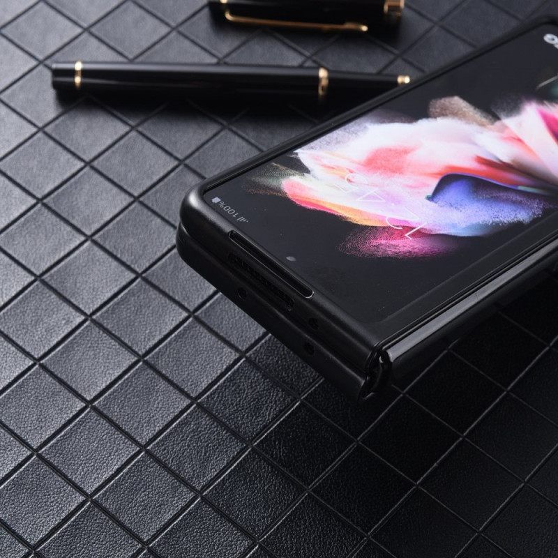 Θήκη Samsung Galaxy Z Fold 4 Υφή Από Τεχνητό Δέρμα Νάιλον